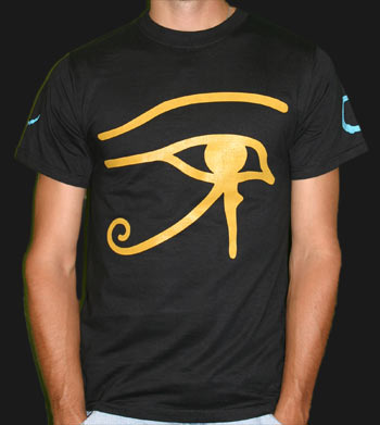 Men's Eye Design T-Shirt Black